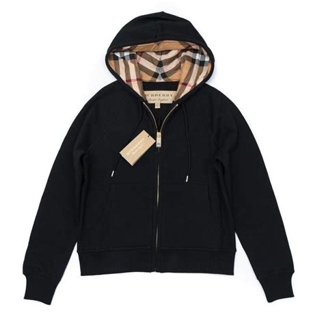 womens burberry zip up|Burberry hoodie saks.